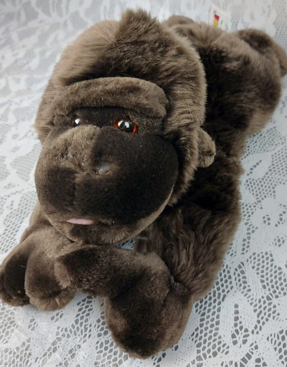 Aurora Flopsie Gordo Gorilla Brown A&A Brown Thumb Sucker 11" Plush Stuffed Toy
